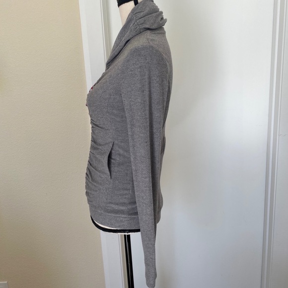 NWT Anthropologie Pure + Good zip shirred jacket - Picture 5 of 8